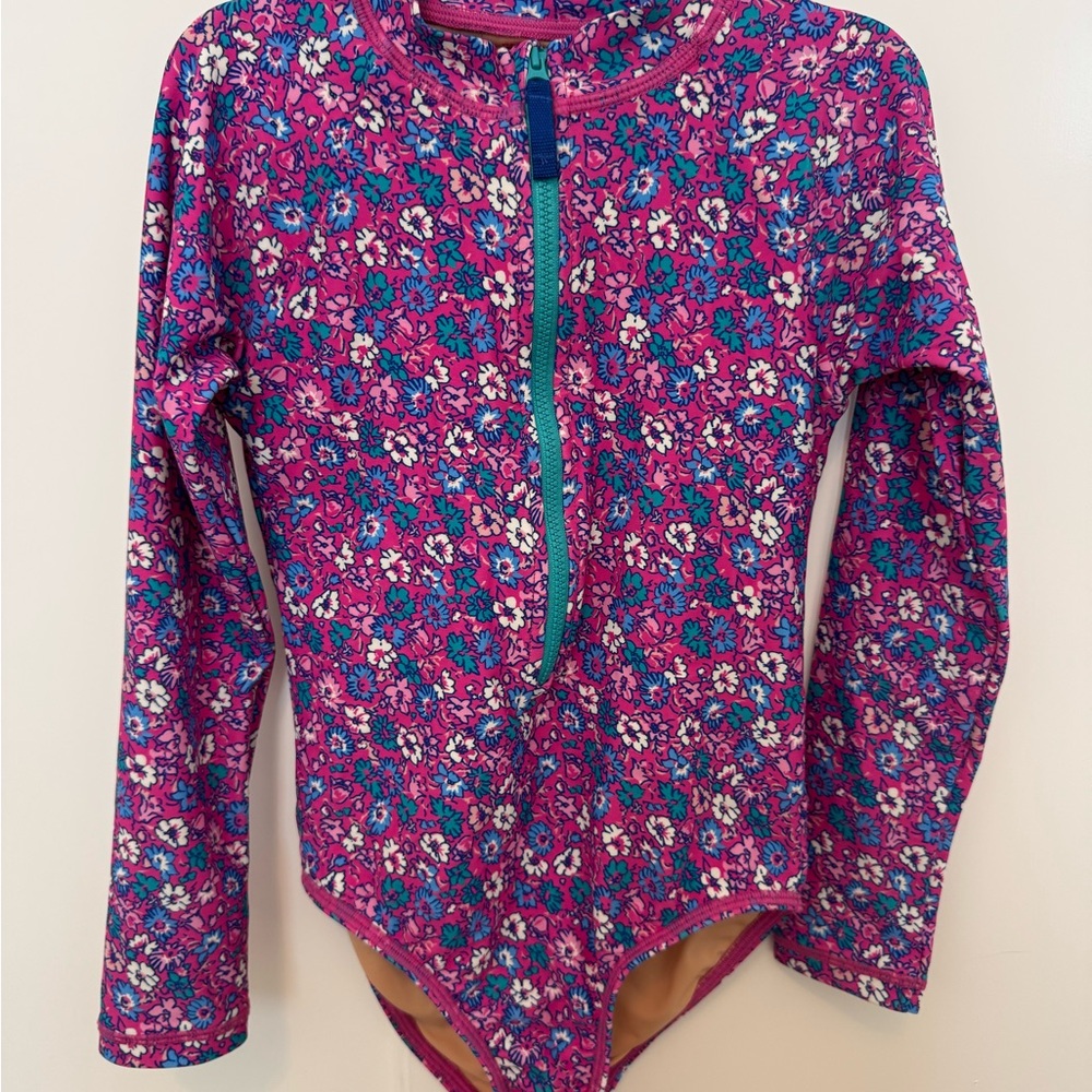 Crewcuts Pink and Blue Rashguard Swimwear